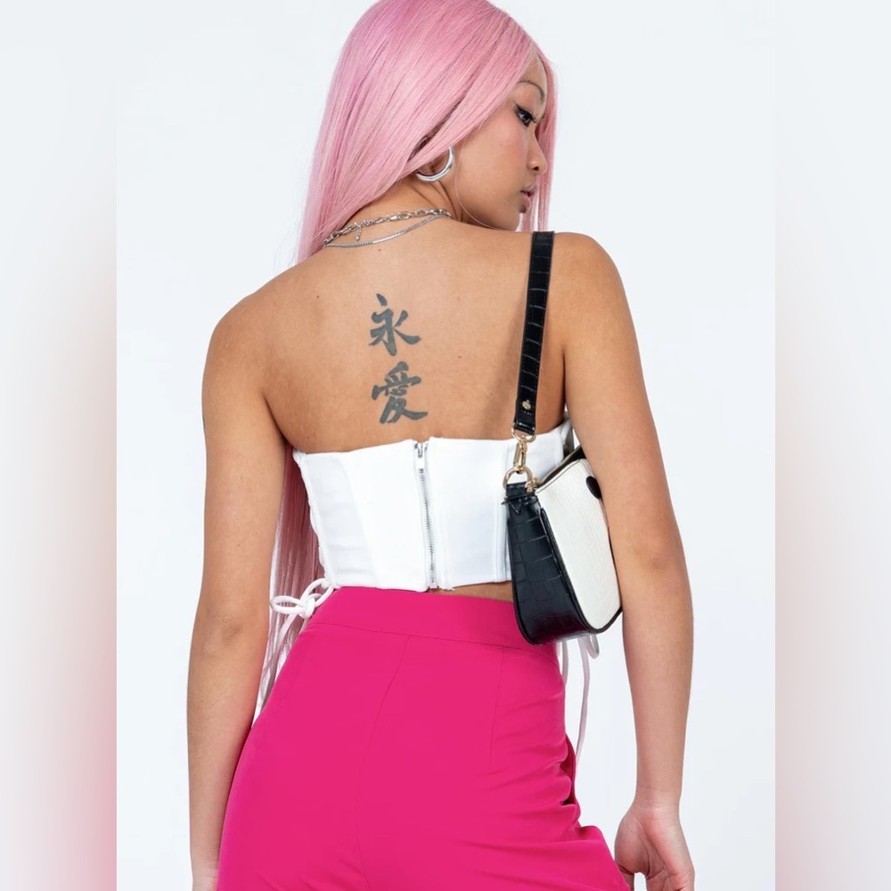 PRINCESS POLLY MYLOR STRAPLESS TOP WHITE - Picture 5 of 12
